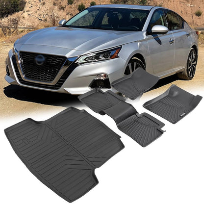 Bethesda Industrial All Weather 2 Row Floor Mat & Trunk Cargo Liner Set for 2019-2025 Nissan Altima