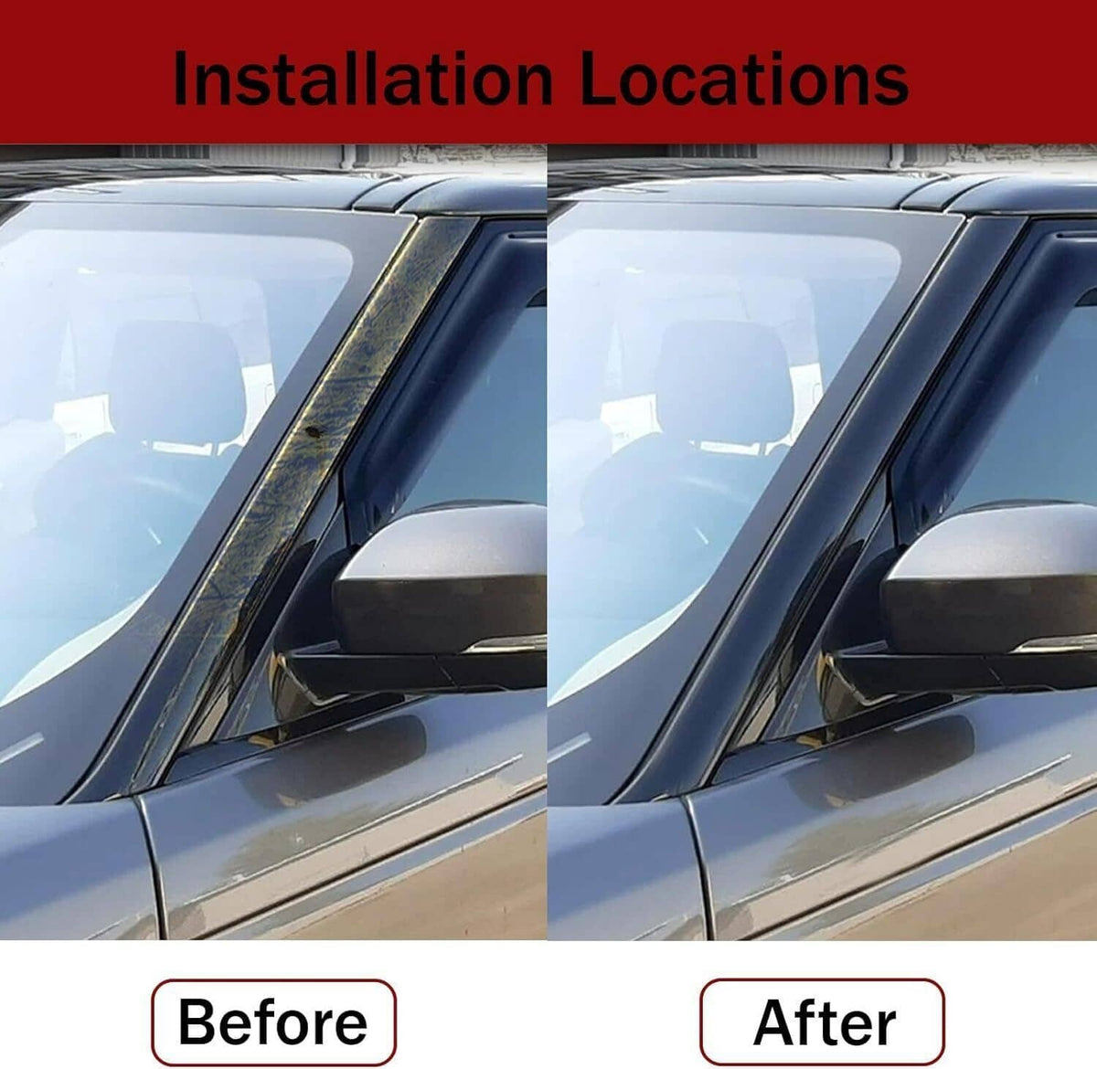 Bethesda Industrial New Front Windshield Post Trim Right +Left Side for Mini Cooper R50 R52 R53