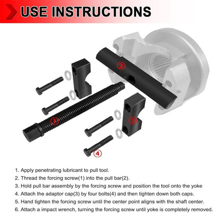 Bethesda Industrial 10803 Heavy Duty Yoke Puller Tool For Semi Trucks, Class 6-8 Trucks & Equipment