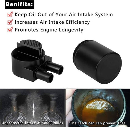 Bethesda Industrial Reservior Oil Catch Can Tank For BMW N54 335i 135i E90 E92 E82 2006-2010 Black
