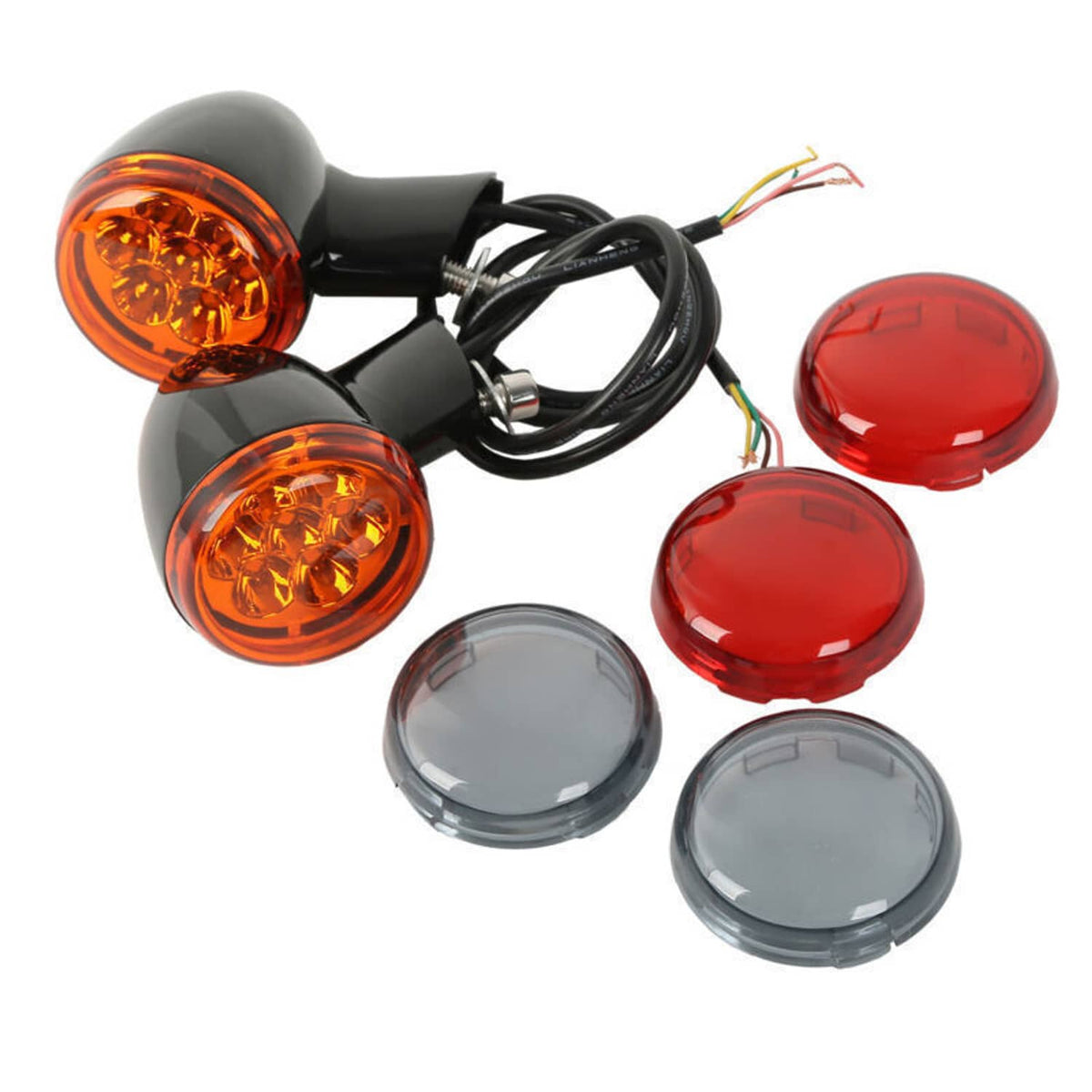 Bethesda Industrial Rear LED Turn Signals Light Bracket Fit For 1992-22 Harley Sportster XL 883 1200