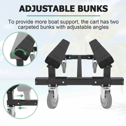 Bethesda Industrial Watercraft Dolly max 1400lbs For Kawasaki Sea-Doo Jet Ski Stand Storage Cart PWC