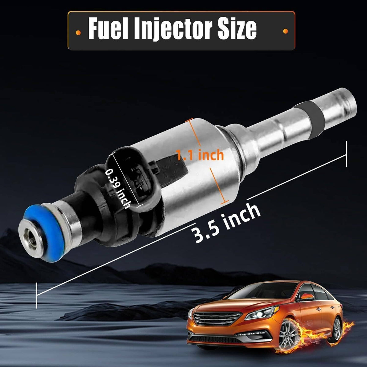 Bethesda Industrial New Fuel Injector 35310-2GGA0 For 2015-2017 Hyundai Sonata 2016-2018 Kia Sorento