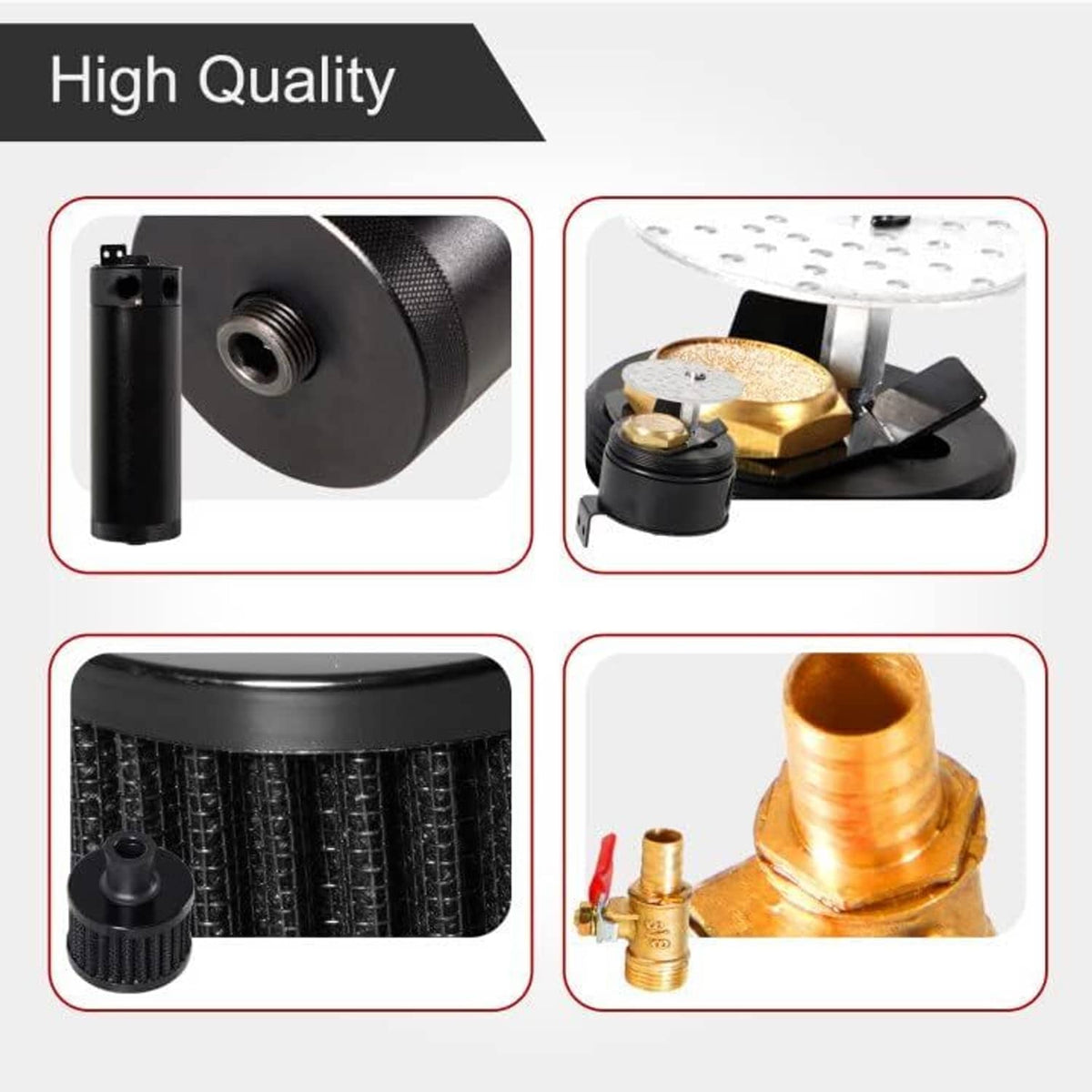 Bethesda Industrial 750ML Oil Catch Can Kit Oil Separator Large Baffled Reservoir Tank Universal New