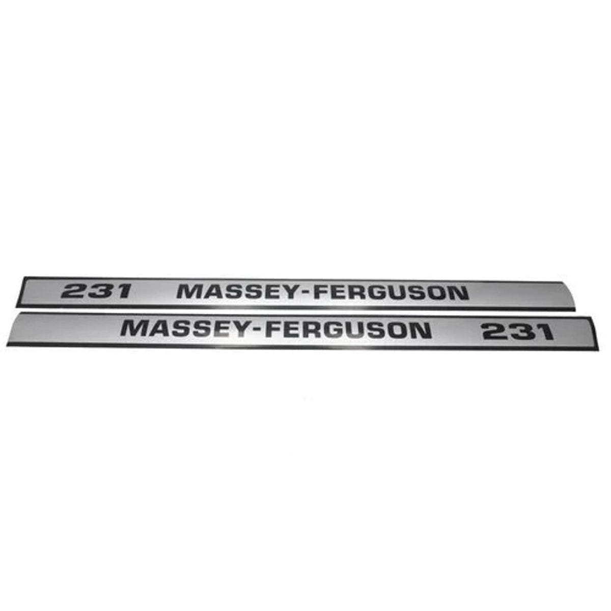 Bethesda Industrial 231 Hood Decal Set Mylar fits Massey Ferguson 231