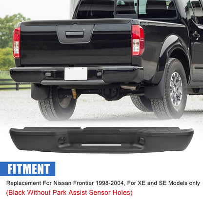Bethesda Industrial Black Rear Step Bumper Assembly For 1998-2004 Chevrolet S10 GMC Sonoma