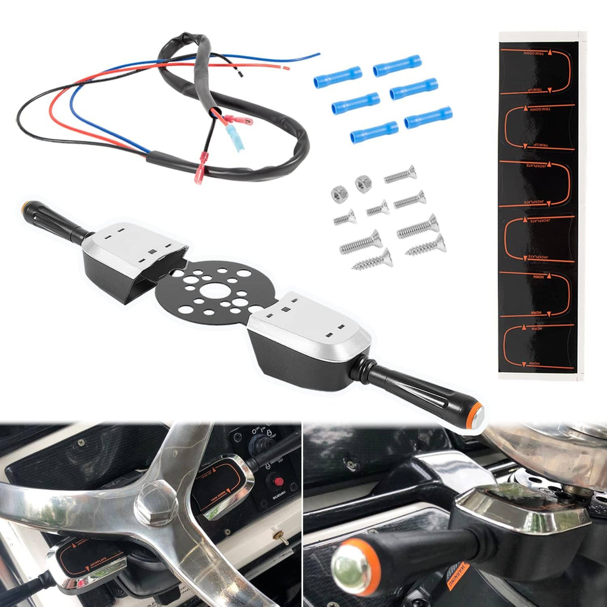 Bethesda Industrial PT2000-1P Bezel Control Switch Dua Blinker Trim/Jack Plate for Seastar Hydraulic