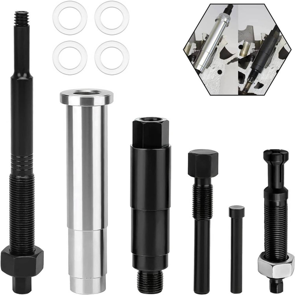 Bethesda Industrial Black 65700 Broken Spark Plug Remover Tool for Ford Triton 3 Valve Engines 5.4L