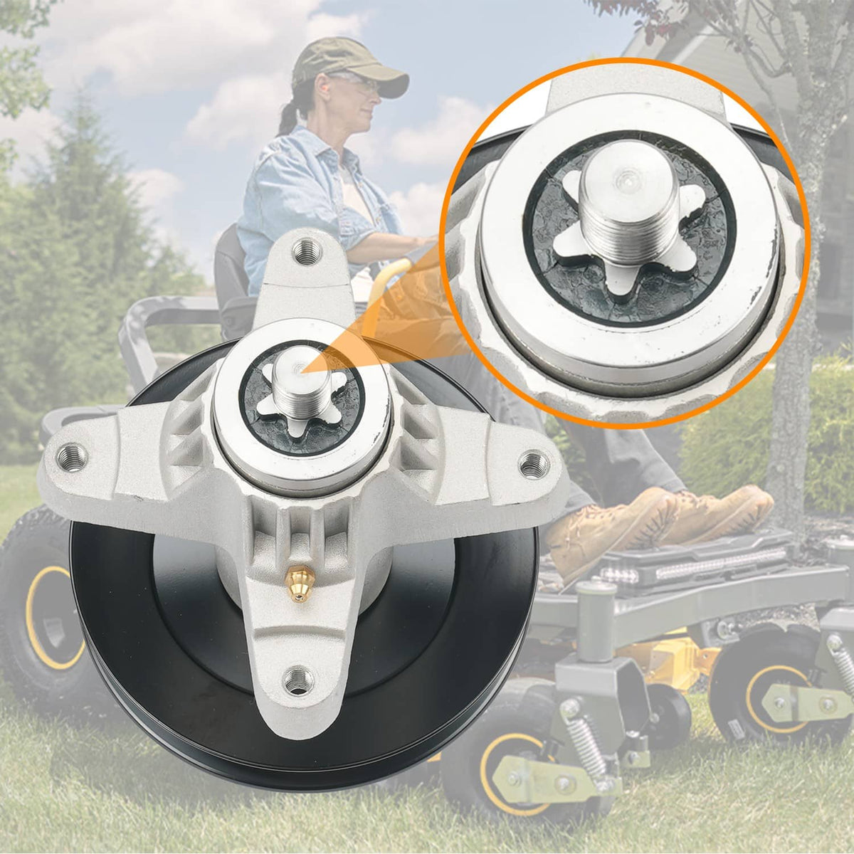 Bethesda Industrial Spindle Blade Rebuild Kit fits for MTD Cub Cadet RZT 50" RZT50" Deck 942-04053