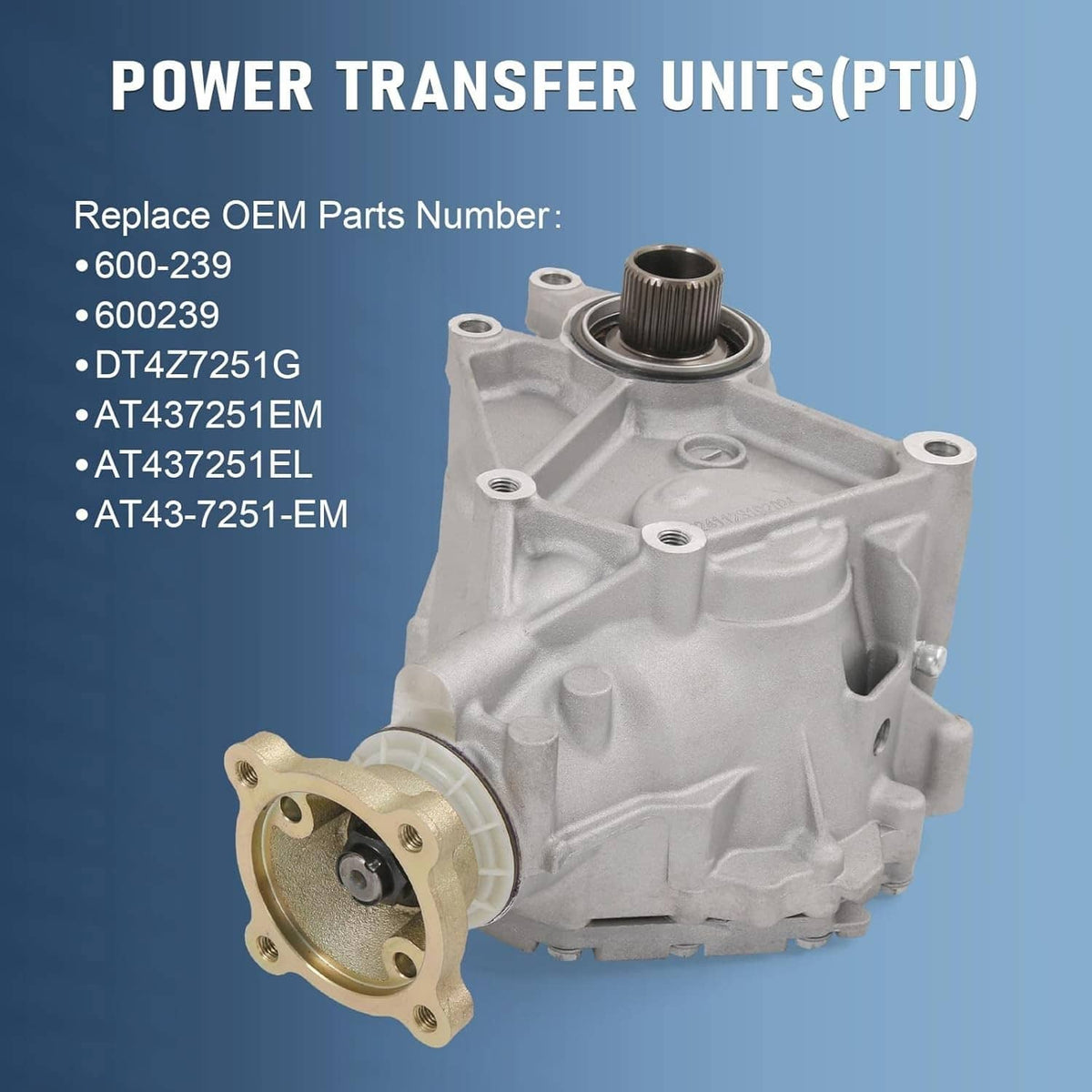 Bethesda Industrial Transfer Case Power Take Off Assembly 600-239 For 16-18 Ford Explorer DT4Z7251G