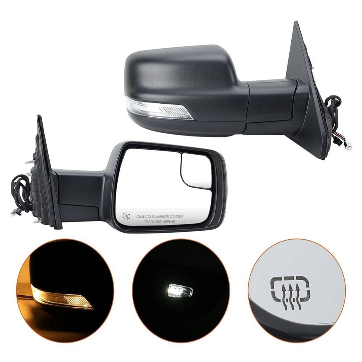Bethesda Industrial 68276500AH For 2019-2024 Ram 1500  Heated Mirror w/Power Fold Signal Light Right