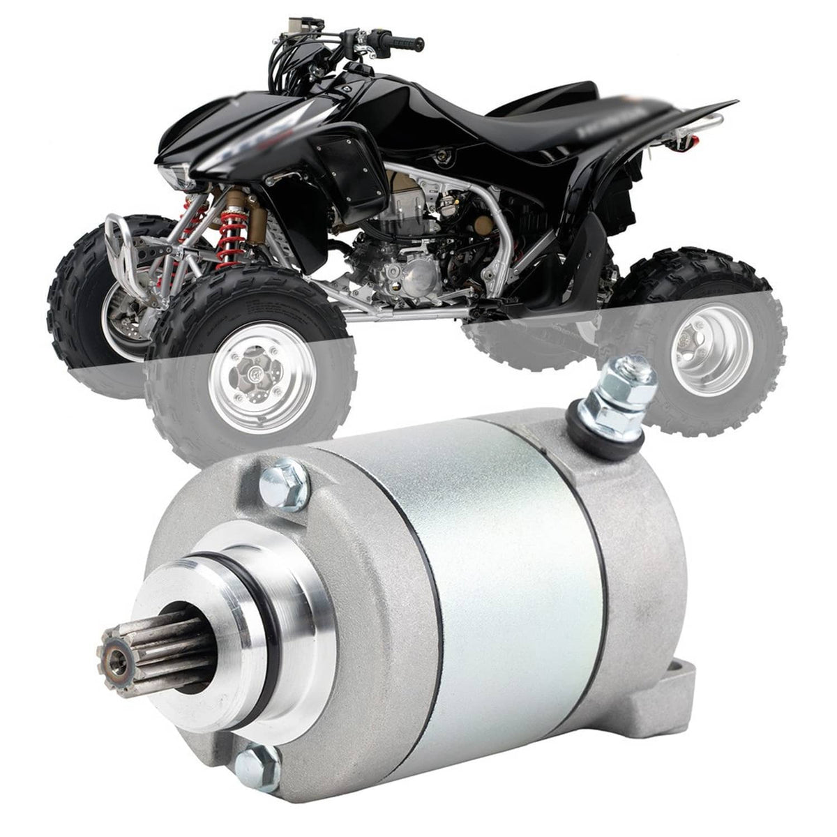 Bethesda Industrial Starter Motor For Honda ATV TRX450ER 450cc ENGINE 2006-2014 12V CW 10 Teeth