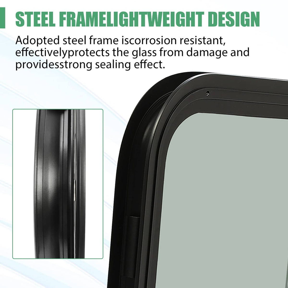 Bethesda Industrial Tinted Glass For Camper Trailer Horizontal Sliding Window RV Window 24" x 22"