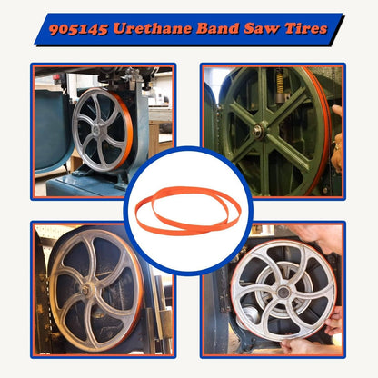 Bethesda Industrial 2-Pack Urethane Band Saw Tires, Replace for 14" Delta 905145 Craftsman 3AD92501