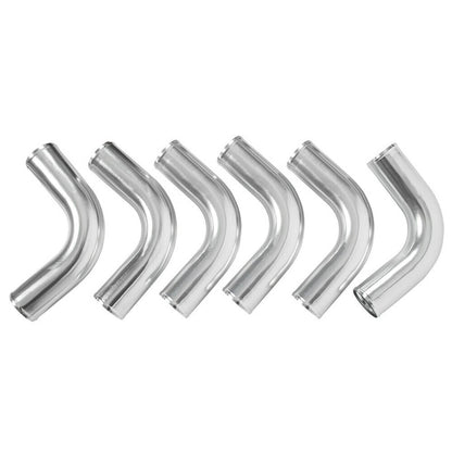 Bethesda Industrial 3" DIY Polished Intercooler Piping w/ U Pipe Red Silicone Coupler + Clamp Kit