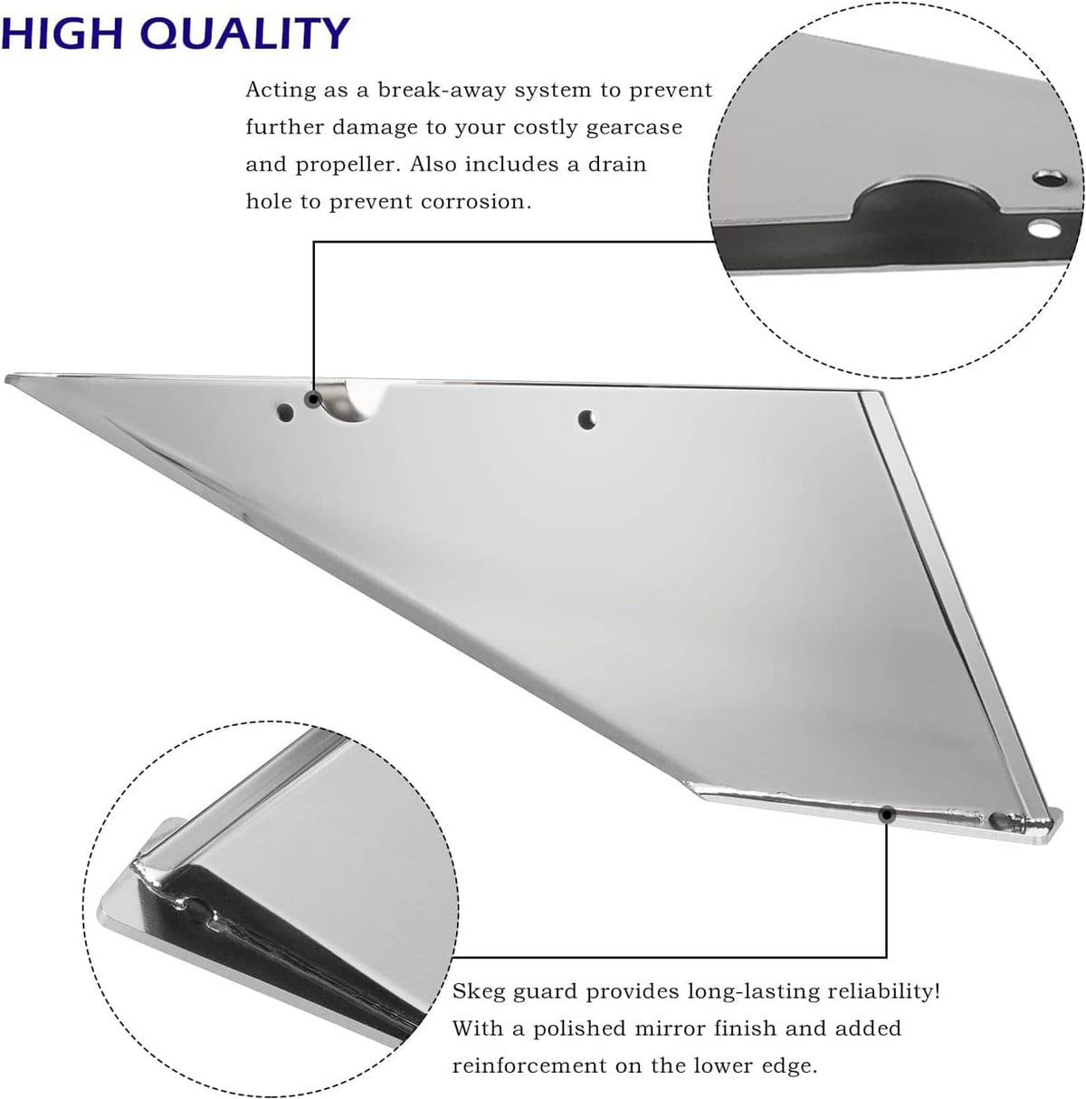 Bethesda Industrial Inboard Skeg Guard Protecter for Volvo SX DP 1995-2006 Replace Part 99022 99052
