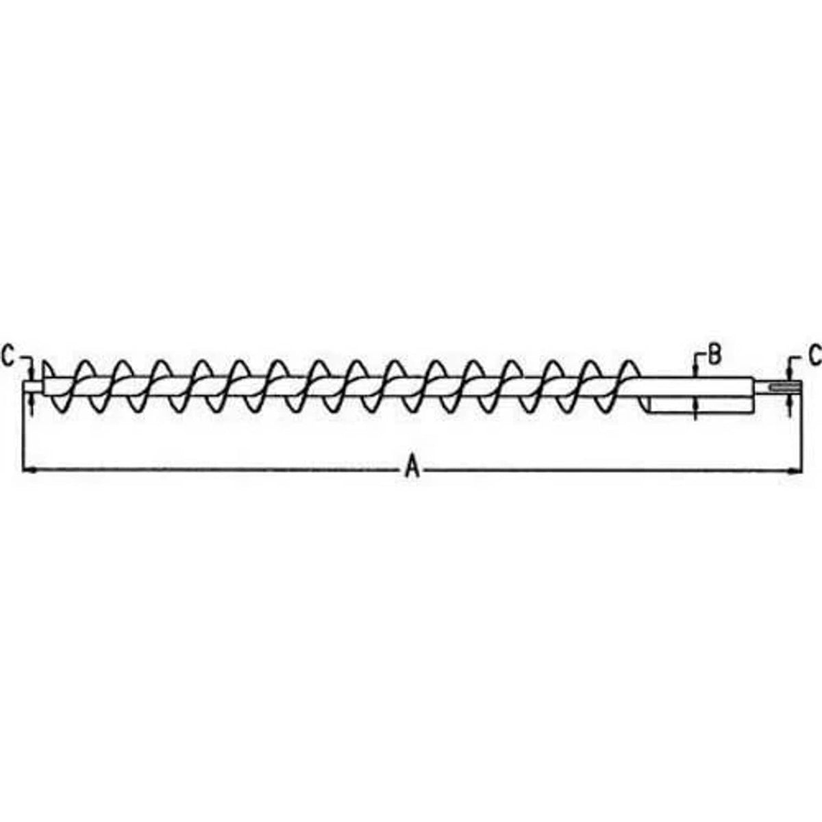 Bethesda Industrial Rear Bottom Bin Cross Auger fits John Deere 8820 AH99636 AH103729