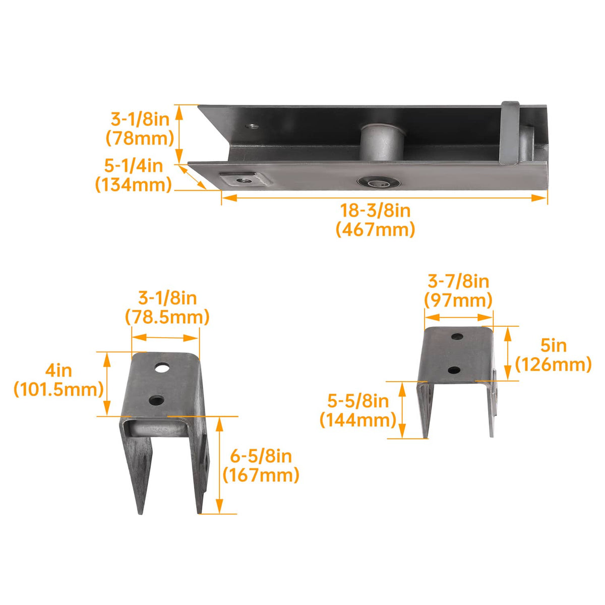Bethesda Industrial Trailer Hanger Kit Slipper Spring 10000 lbs Tandem Axle Hanger Kit For Trailer