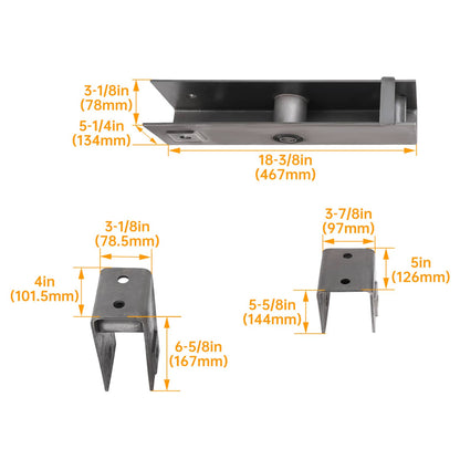 Bethesda Industrial Trailer Hanger Kit Slipper Spring 10000 lbs Tandem Axle Hanger Kit For Trailer
