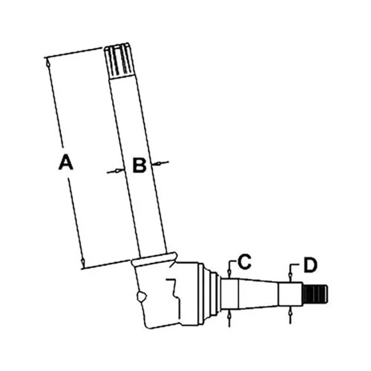 Bethesda Industrial Spindle - Right Hand/Left Hand fits John Deere 3020 4000 4010 4020 2520 AR50981