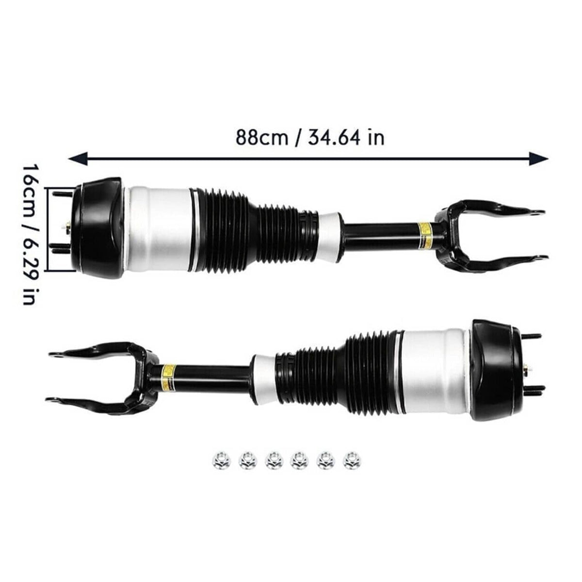Bethesda Industrial 2Pcs Front Air Suspension Shock Struts w/ADS For Mercedes W166 X166 GL450 GLS550