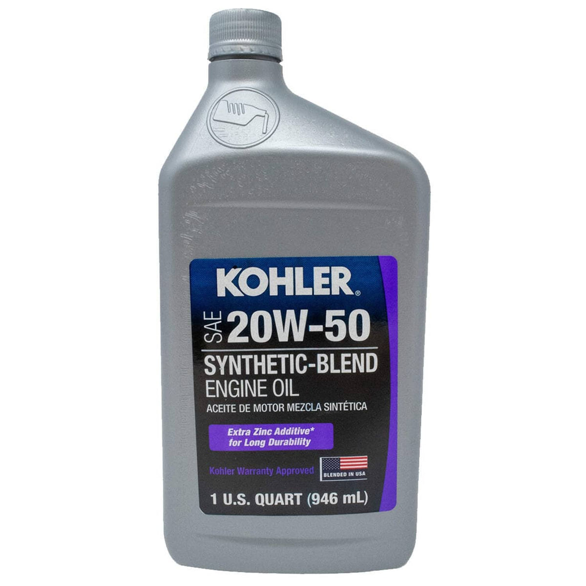 Bethesda Industrial (6) Genuine OEM Kohler 25 357 68-S SAE 20W-50 4-Cycle Engine Oil 1 Quart