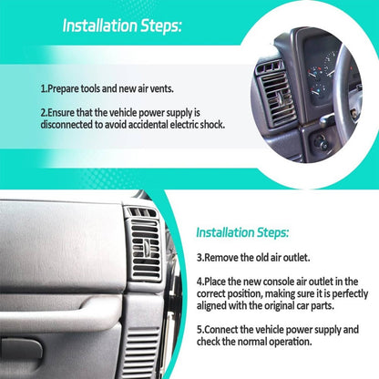 Bethesda Industrial Dashboard Air Vent Driver or Passenger for 1997-2006 Jeep Wrangler TJ 5DP54TAZ