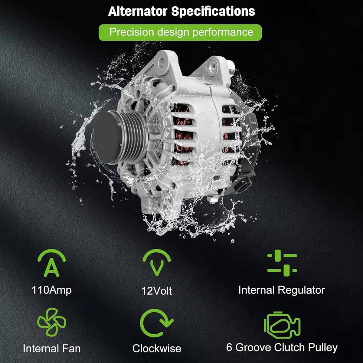 Bethesda Industrial Alternator for 2007 2008 2009 Nissan Altima Sentra 2.5L 23100-JA02A 11258