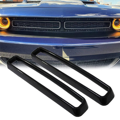 Bethesda Industrial Black Front Grill Mesh Grille Inserts Trim Cover for Dodge Challenger 2015-up