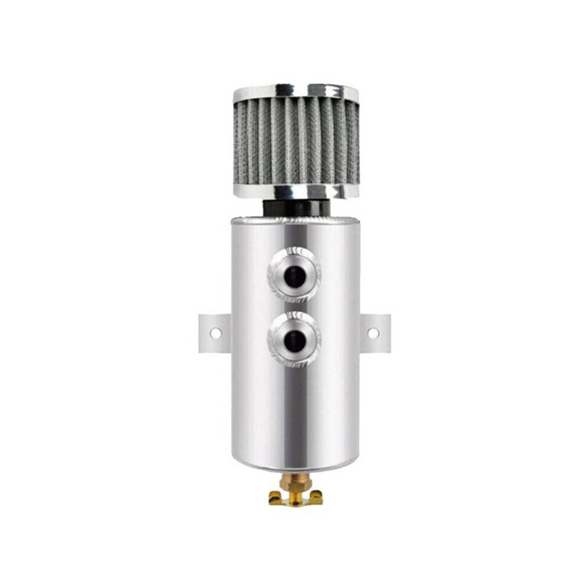 Bethesda Industrial 750ml 10AN Oil Catch Can Reservoir Tank & Breather Filter Baffled Kit Aluminum