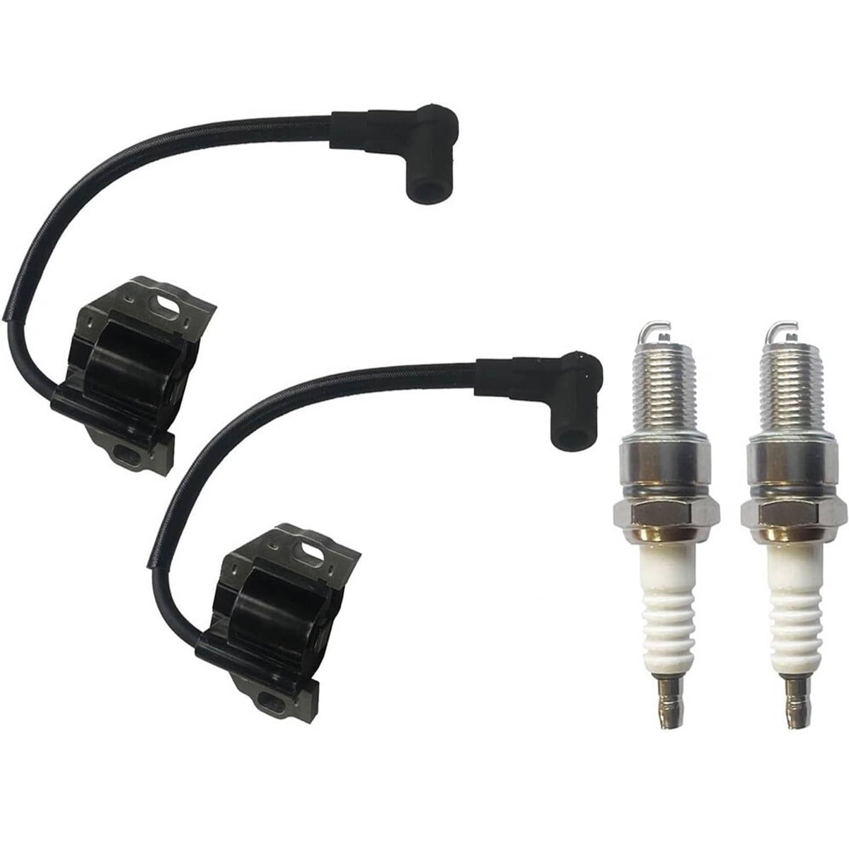 Bethesda Industrial 2Pcs Ignition Coil w/ Spark Plug For KAWASAKI FR FS FX Series Engines 21171-0743