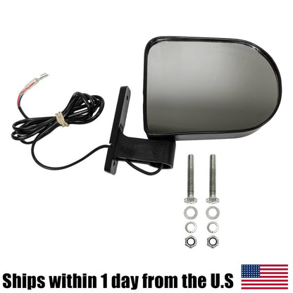 Bethesda Industrial Universal Golf Cart Rear View Side Mirror with LED Indicators for EZGO Club