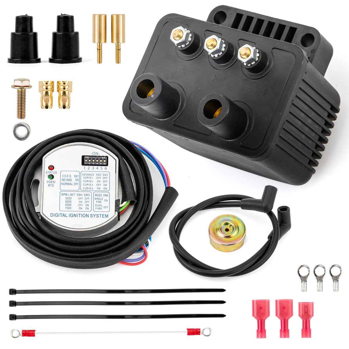 Bethesda Industrial US 53-660  Single Fire Programmable Ignition Kit For Big Twin Evo 53-644