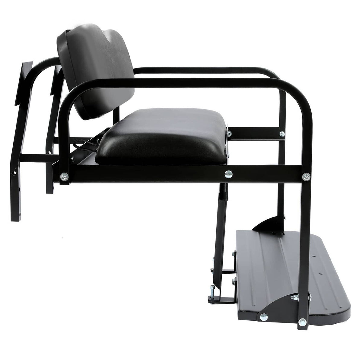 Bethesda Industrial Golf Cart Flip Folding Rear Back Seat Kit Black For EZGO Marathon Pre-1994