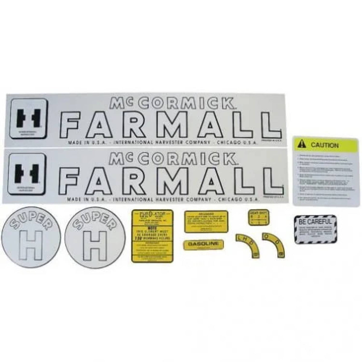 Bethesda Industrial Decal Set Super H Mylar fits International Super H
