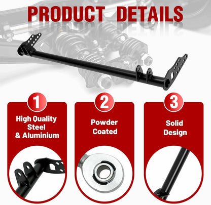 Bethesda Industrial New Front Traction Control Lower Tie Bar Kit For 92-01 Honda Civic Acura Integra