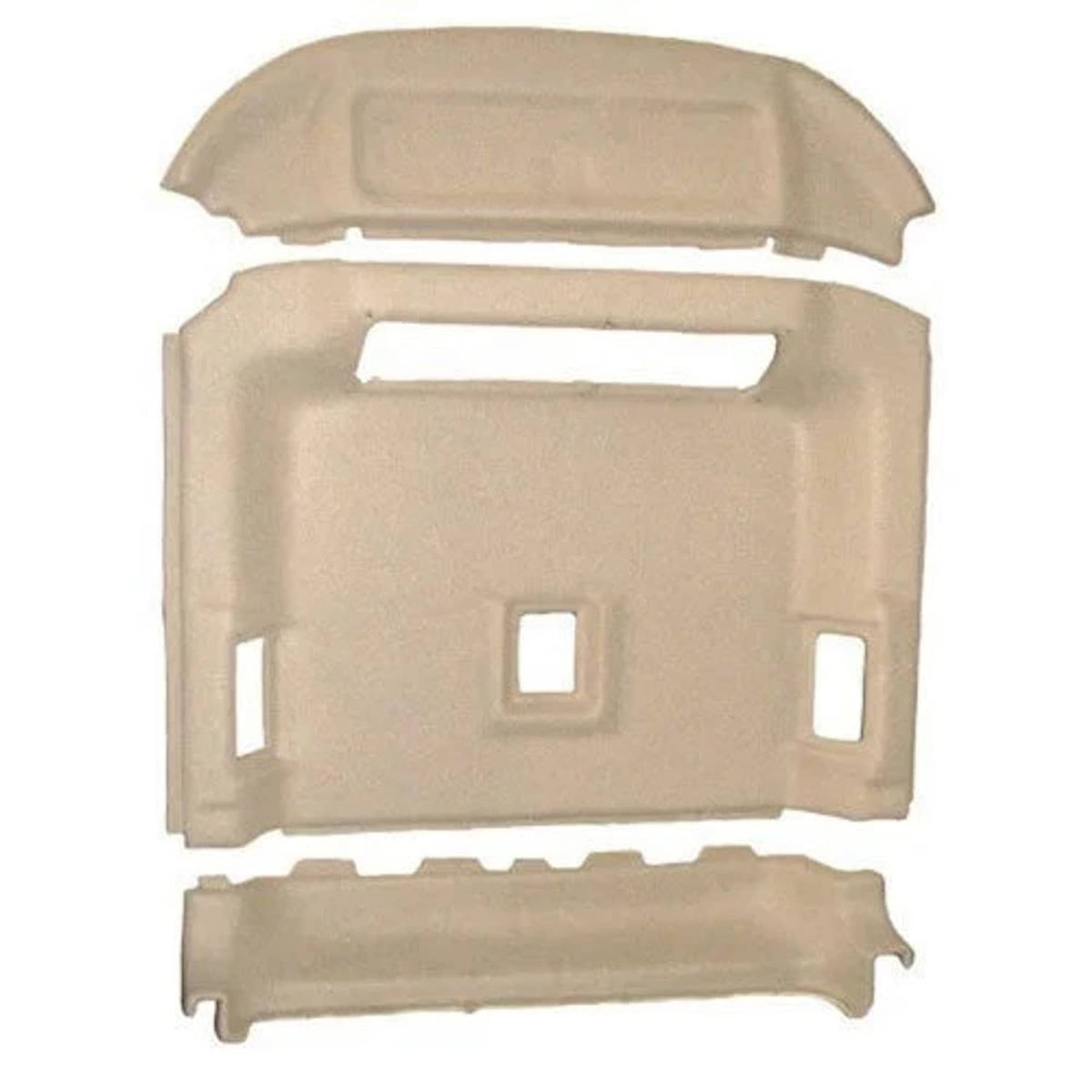 Bethesda Industrial Cab Headliner Set - Cloth Sailcloth Tan fits John Deere 9400 9500 9600 9610