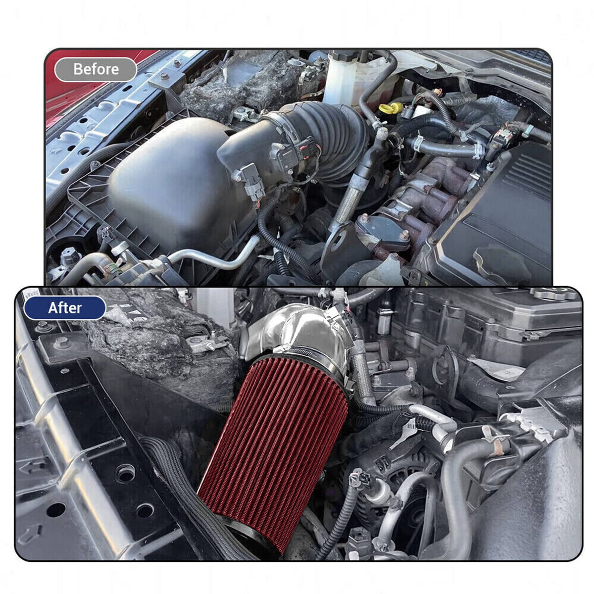 Bethesda Industrial 4" Cold Air Intake & Filter For 2007.5-2012 Dodge Ram 2500 6.7L Cummins Diesel