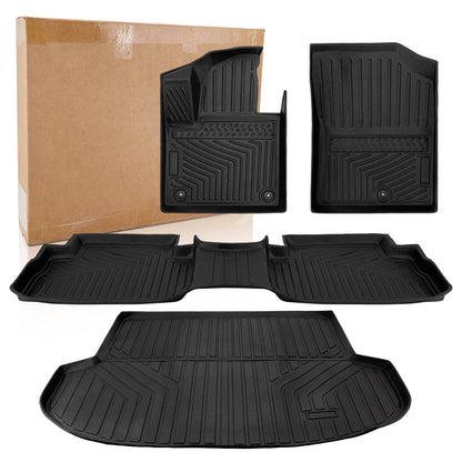 Bethesda Industrial 4X All Weather Floor Mats with Cargo Liner for 2021-2023 Hyundai Santa Fe 5 Seat