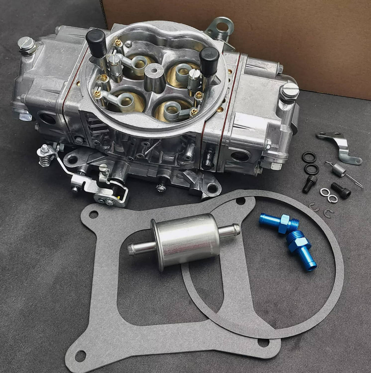 Bethesda Industrial Carb Fuel for Holley Quick BR-67199 650CFM Race Carburetor Double Pumper Replace