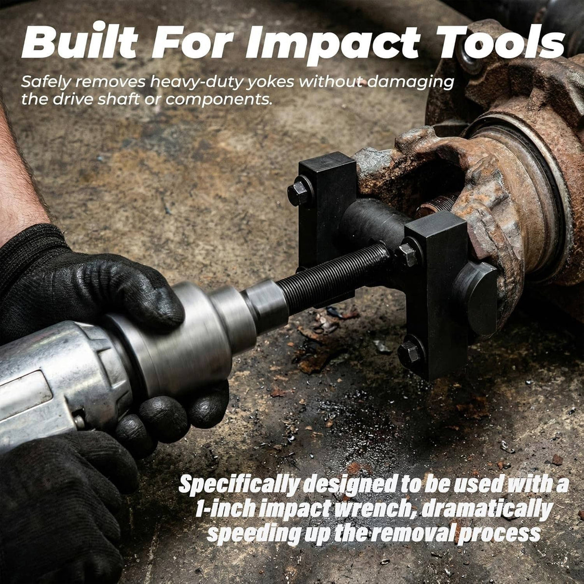 Bethesda Industrial 10803 Heavy Duty Yoke Puller Tool For Semi Trucks, Class 6-8 Trucks & Equipment