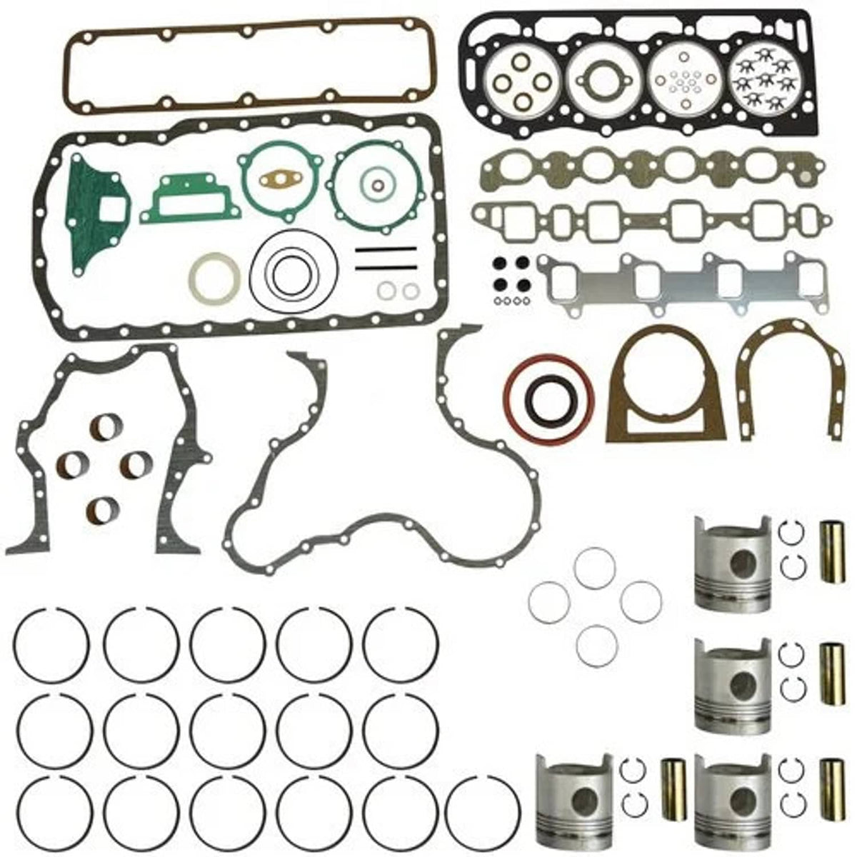 Bethesda Industrial Engine Rebuild Kit - Less Bearings - .030" Oversize Pistons BSD442 256