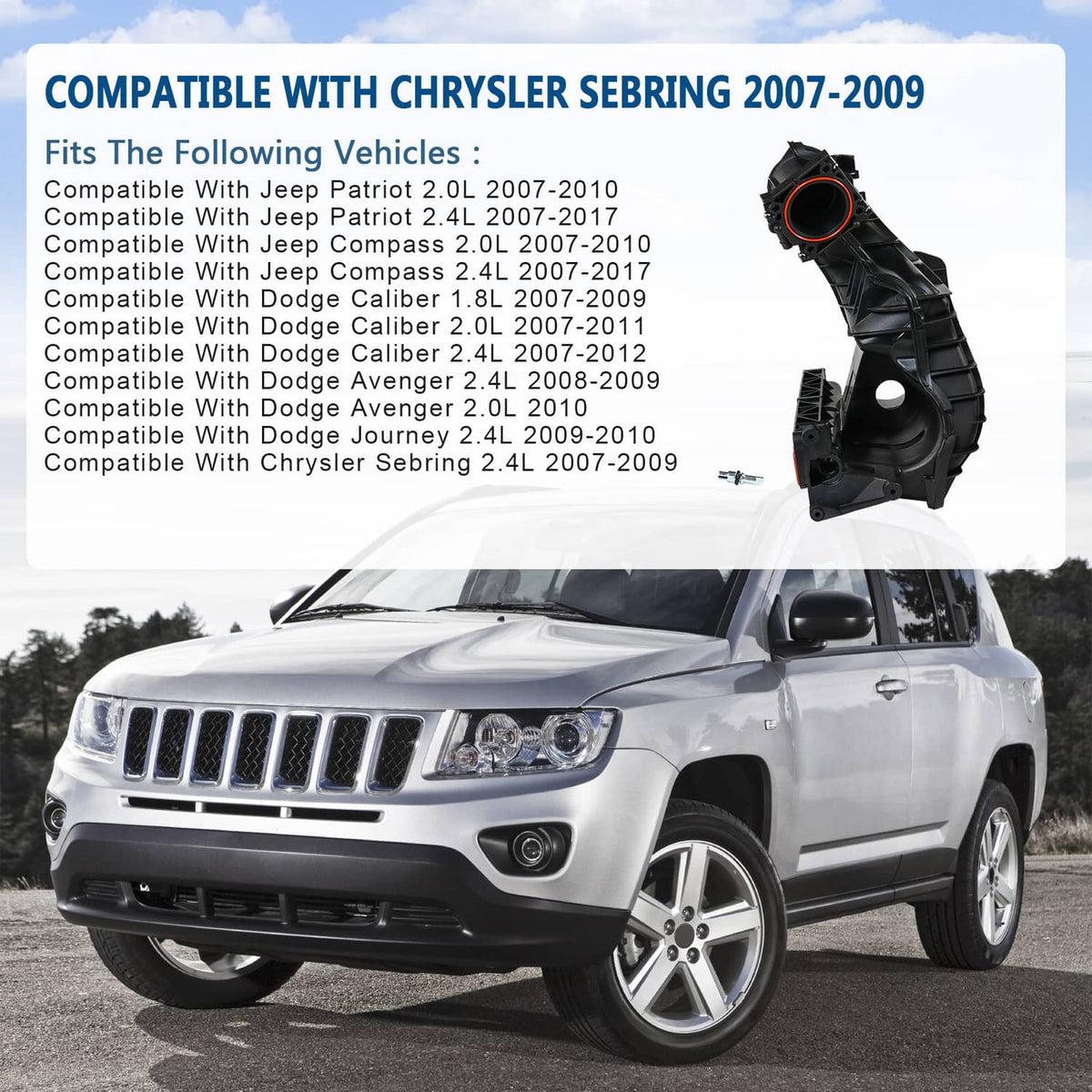 Bethesda Industrial Intake Manifold For Dodge Caliber Avenger Chrysle Sebring Jeep Patriot Compass