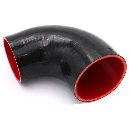 Bethesda Industrial 2.5" Universal Aluminum Turbo Intercooler Elbow Pipe Kit + Silicone Hose + Clamp