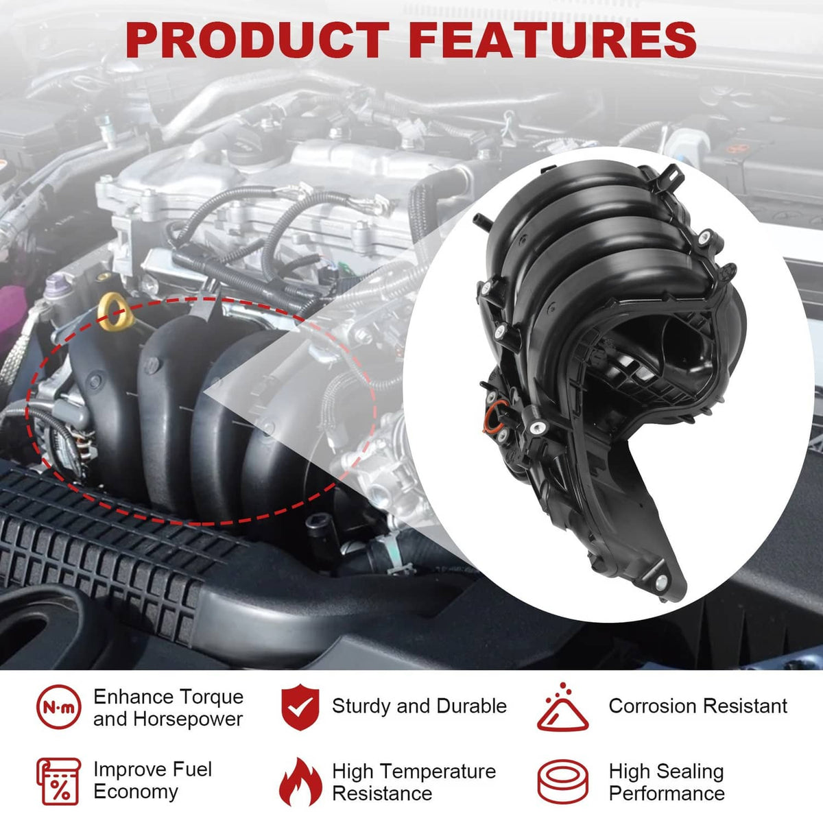 Bethesda Industrial Engine Intake Manifold 17120F2010 for Toyota Corolla SE & XSE 2.0L 2019-2023