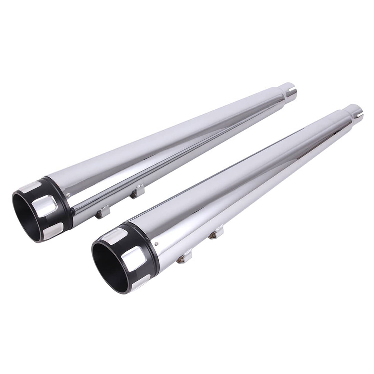 Bethesda Industrial 4" Megaphone Slip-On Exhaust Pipe Mufflers For Harley Electra Glide Road King
