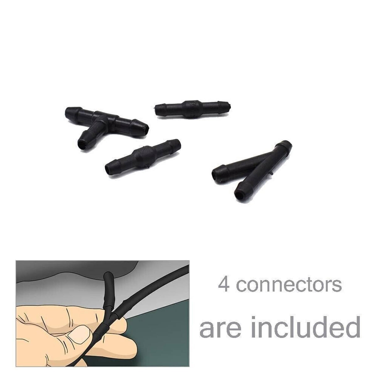 Bethesda Industrial Windshield Hood Nozzle Wiper Spray Kit For Honda Pilot 2009-2015 76810-SZA-A01ZA