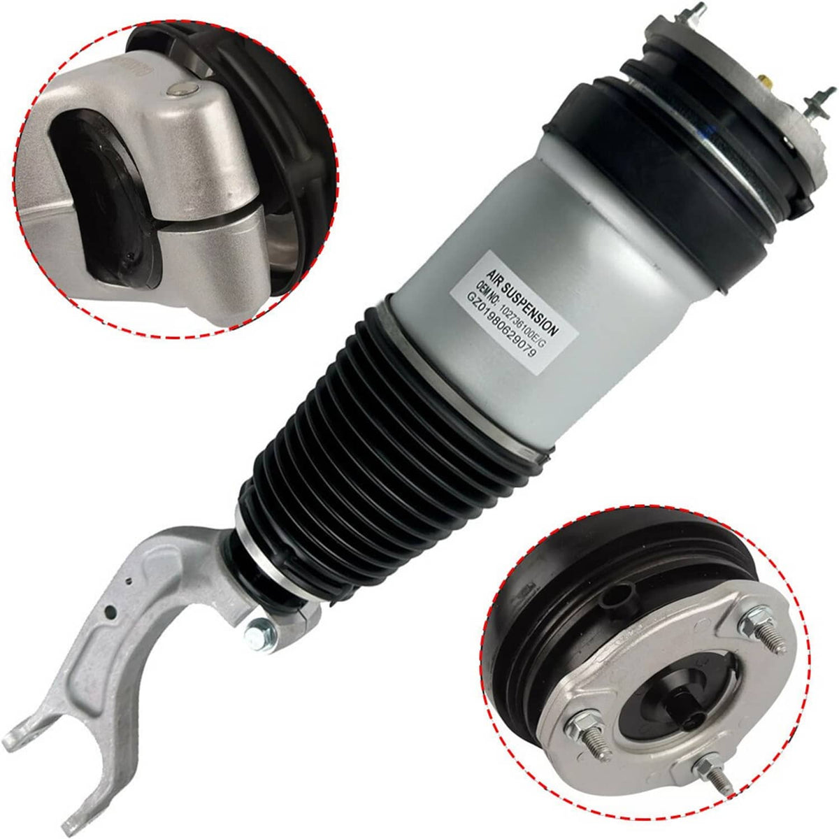 Bethesda Industrial Front Air Suspension Shock Strut For Tesla Model S 75D P85D 90D P100D AWD 16-19