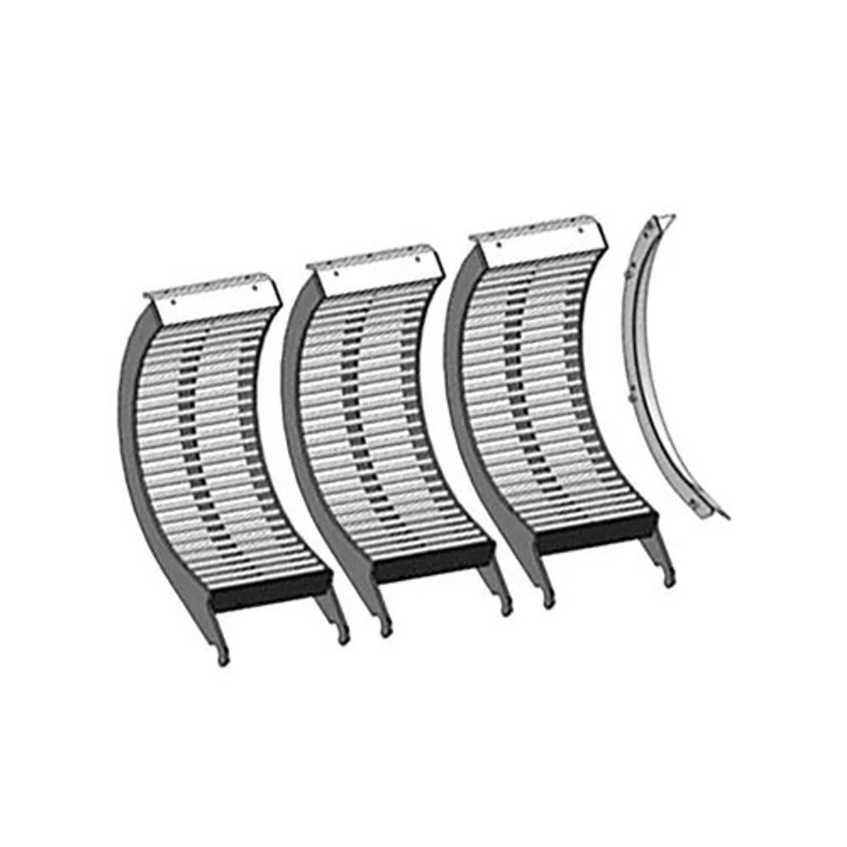 Bethesda Industrial Round Bar Concave Set of Three fits Case IH 1640 1660 2166 2366 2366 87299958