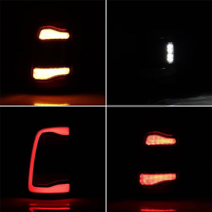 Bethesda Industrial 2x Black Bezel LED Tail Lights w/Blind Spot For 2019-2024 Dodge RAM 2500 3500